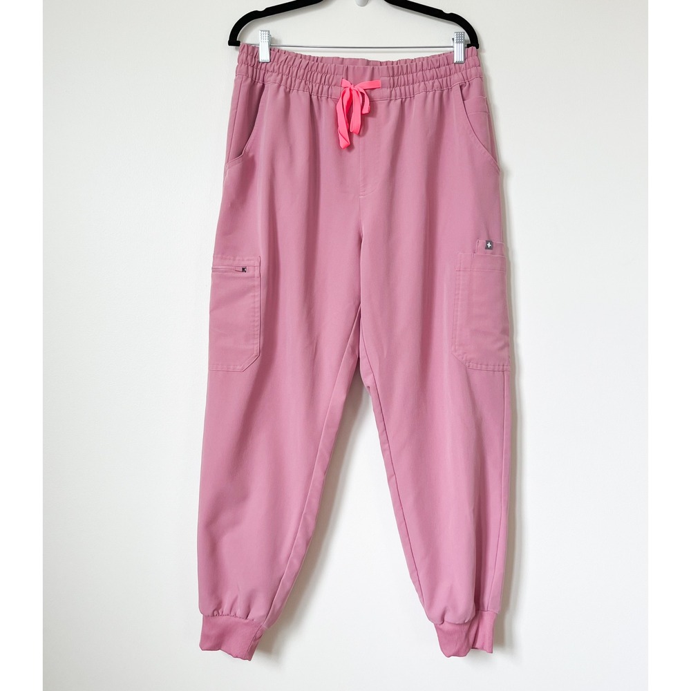 Figs Uman High Rise Jogger Scrub Pant Womens XL Chalk Pink